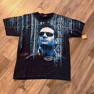 Chase Authentics Jeff Gordon Blue‎ All Over Print Shirt Men Large